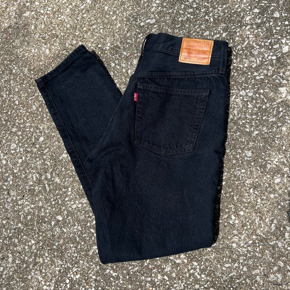Levi’s 501 S Skinny Black Jeans, Size 28x28, READ description!!